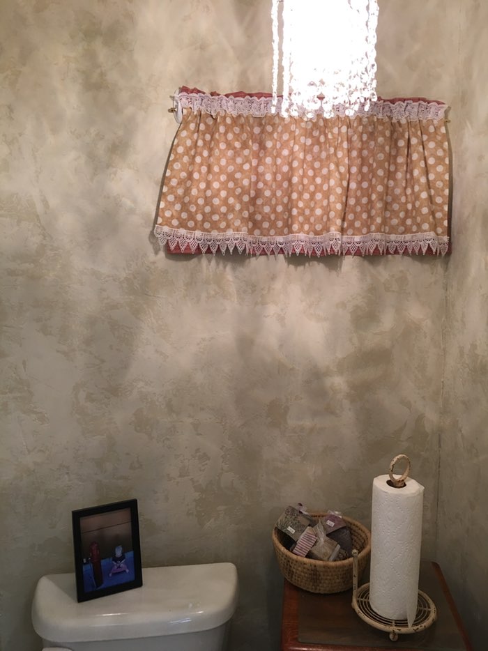 The new beautiful bathroom.